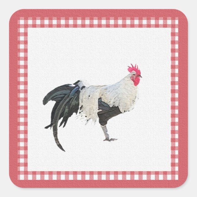 Autocolantes de Decoração do País de Rooster (Frente)