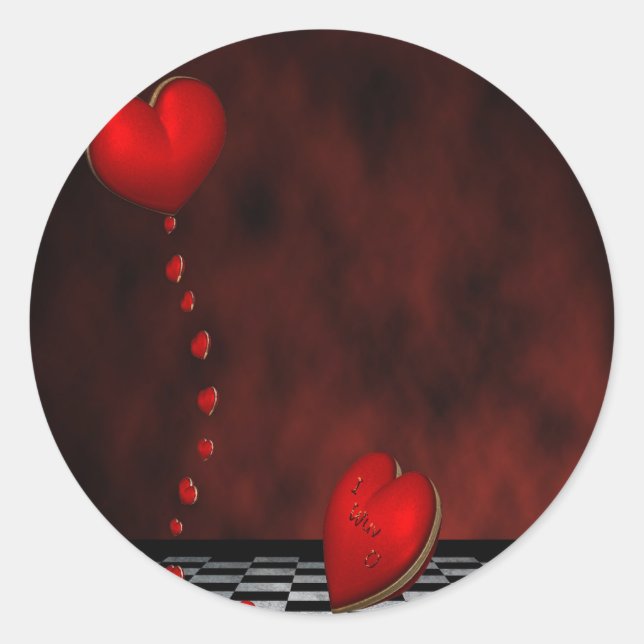 Autocolantes de Design com Verificação de Amor Úni (Frente)