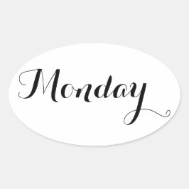 Autocolantes de Dia da Semana: Segunda-feira