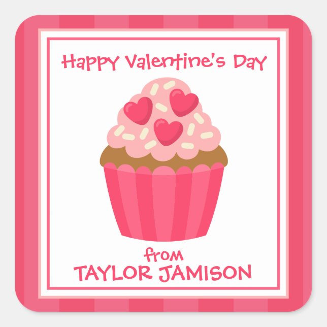 Autocolantes de Dia de os namorados personalizados (Frente)