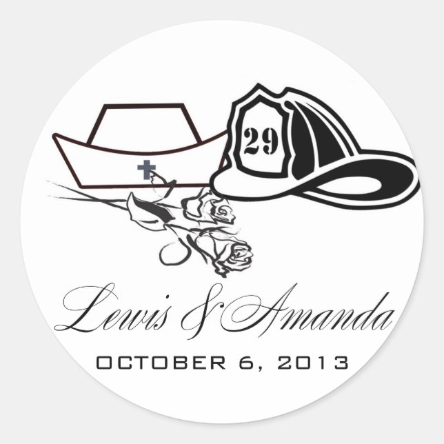 Autocolantes de Enfermeiro Personalizados (Frente)