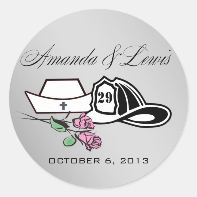 Autocolantes de Enfermeiro Personalizados (Frente)