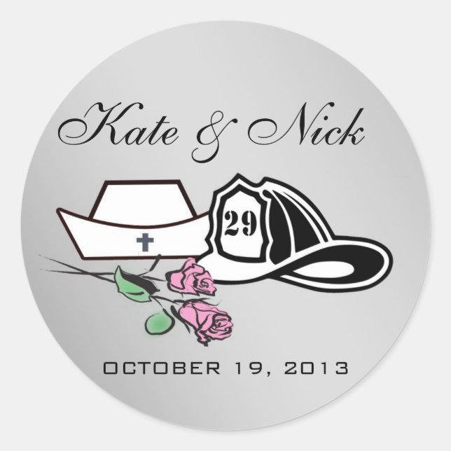 Autocolantes de Enfermeiro Personalizados (Frente)