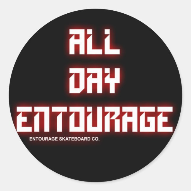 Autocolantes de Entourada - Círculo (Frente)