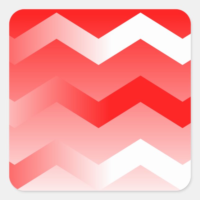 Autocolantes de envelope vermelho e branco (Frente)