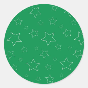 Autocolantes de estrelas verdes