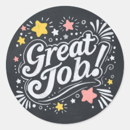 Autocolantes de Excelente de quadro com estrelas e