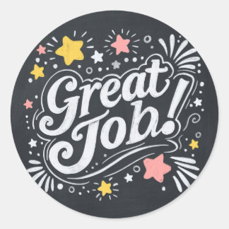 Autocolantes de Excelente de quadro com estrelas e