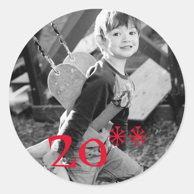 Autocolantes de fotos personalizáveis (Frente)