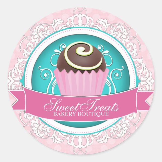 Autocolantes de galhardetes elegantes e divertidas (Frente)