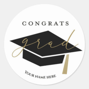 Autocolantes de graduação personalizados