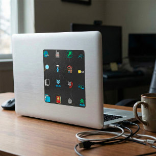 Autocolantes de ícones da Web