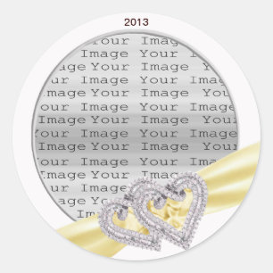 Autocolantes de Limão com Corações Personalizados