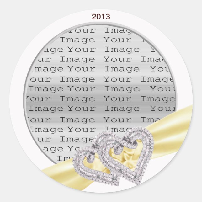 Autocolantes de Limão com Corações Personalizados (Frente)