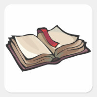 Autocolantes de livros abertos