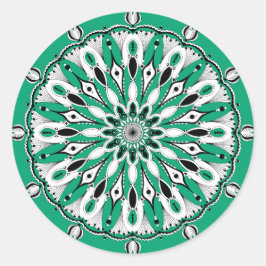 Autocolantes de Mandala Verde (Design 2)