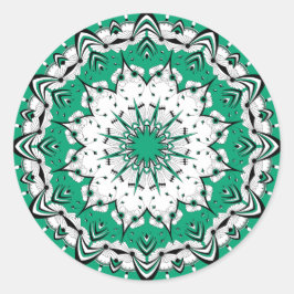 Autocolantes de Mandala Verde (Design 3)