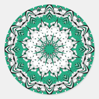 Autocolantes de Mandala Verde (Design 3)