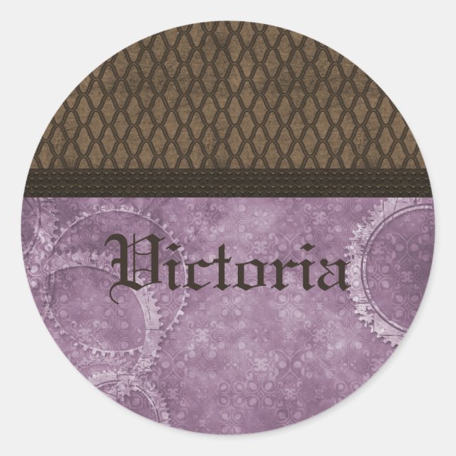 Autocolantes de metal, púrpura (Frente)