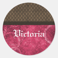 Autocolantes de metal, rosa