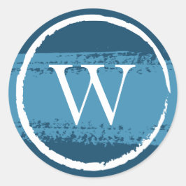 Autocolantes de Monograma Redondos Personalizados 