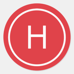 Autocolantes de Monogramas da Ronda de Paz Trenden