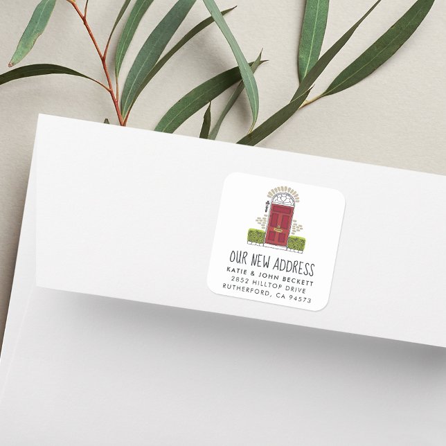 Autocolantes de movimento da porta vermelha (Criador carregado)