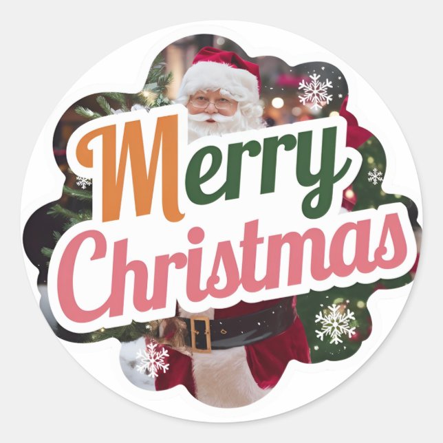 Autocolantes de Natal: Novo Modelo Festivo (Frente)