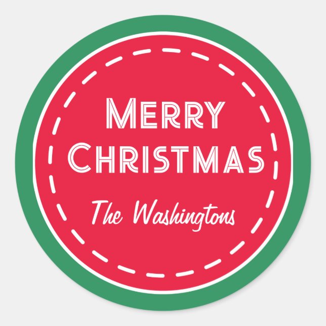 Autocolantes de Natal Personalizados (Frente)