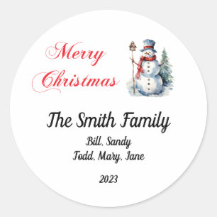 Autocolantes de Natal Personalizados