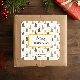 Autocolantes de Natal personalizados minimalistas