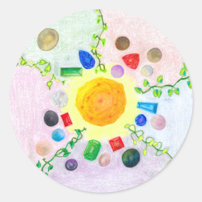 Autocolantes de pérolas e gemas (Frente)