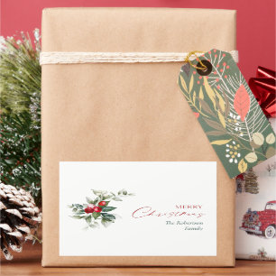 Autocolantes de presente de Natal personalizados
