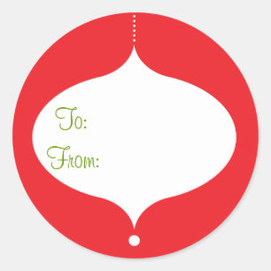 Autocolantes de presentes de ornamentação