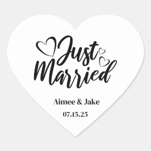 Autocolantes de Recem casados personalizados