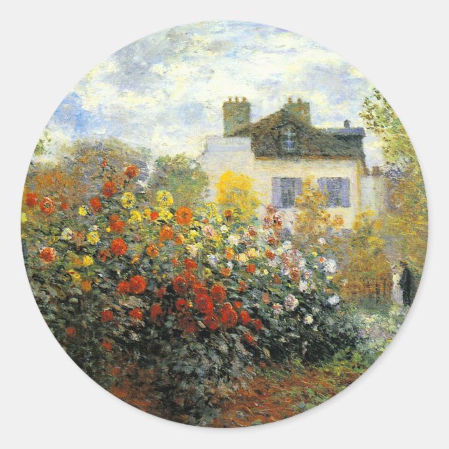 Autocolantes de Rosa de Monet (Frente)