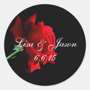 Autocolantes de Rosa de Nome Personalizado