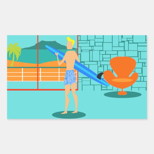 Autocolantes de surfista (Frente)