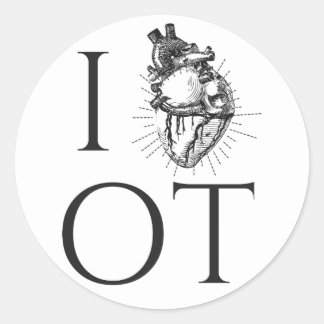 Autocolantes de terapia ocupacional redondos