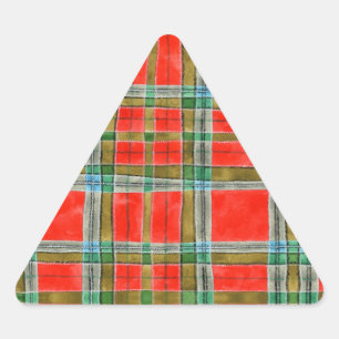 Autocolantes de triângulo de TARTAN do MAC BAIN