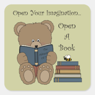 Autocolantes de Urso Escolar