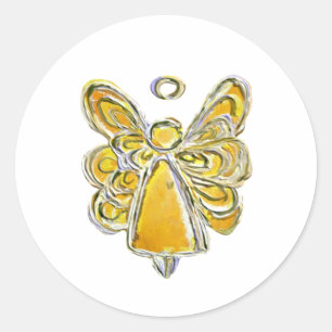 Autocolantes decalques do Anjo do Guardião Amarel