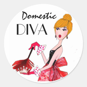 Autocolantes "Diva Doméstica"