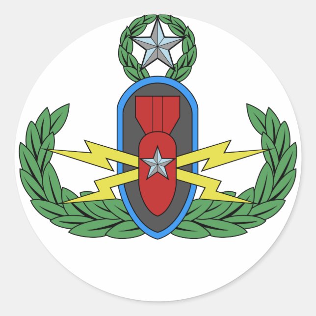 Autocolantes do Crachá mestre EOD (Frente)