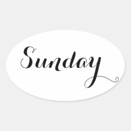 Autocolantes do Dia da Semana: Domingo