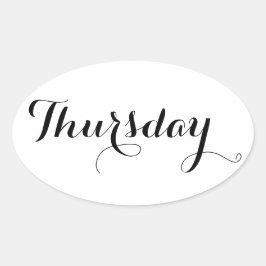 Autocolantes do Dia da Semana: Quinta-feira