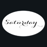 Autocolantes do Dia da Semana: Sábado<br><div class="desc">Aproveite estes adesivos de Diário de Bullet em Esperanto,  no dia da semana. Sinta-se livre para personalizar este item usando as opções. Paz!</div>