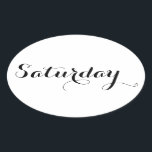 Autocolantes do Dia da Semana: Sábado<br><div class="desc">Aproveite estes adesivos de Diário de Bullet em Esperanto,  no dia da semana. Sinta-se livre para personalizar este item usando as opções. Paz!</div>