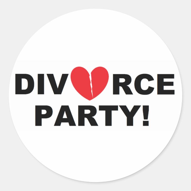 Autocolantes do "Divorce Party" (Frente)