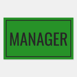 Autocolantes do Gerenciador Personalizado para Sup